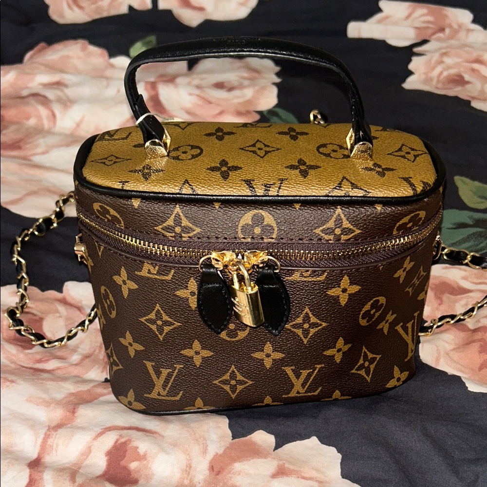 LV Vanity PM Reverse Mini Brown Monogram Bag